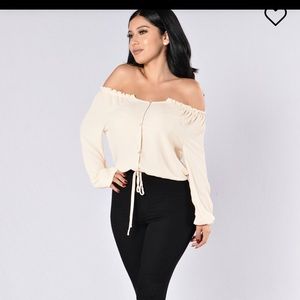 Off the shoulder top